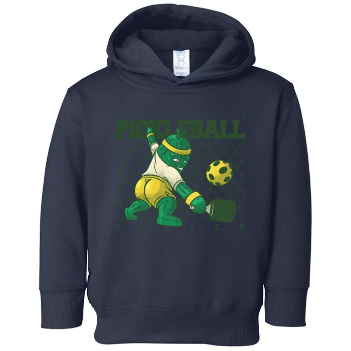 Funny Authentic Pickleball Sport Player Toddler Hoodie