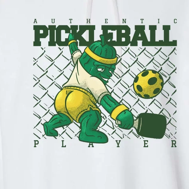 Funny Authentic Pickleball Sport Player Garment-Dyed Fleece Hoodie