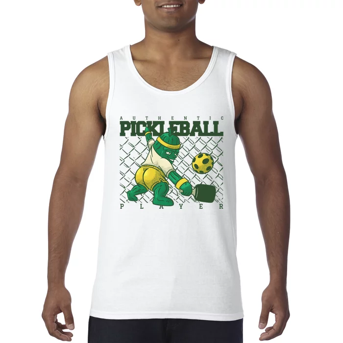 Funny Authentic Pickleball Sport Player Tank Top