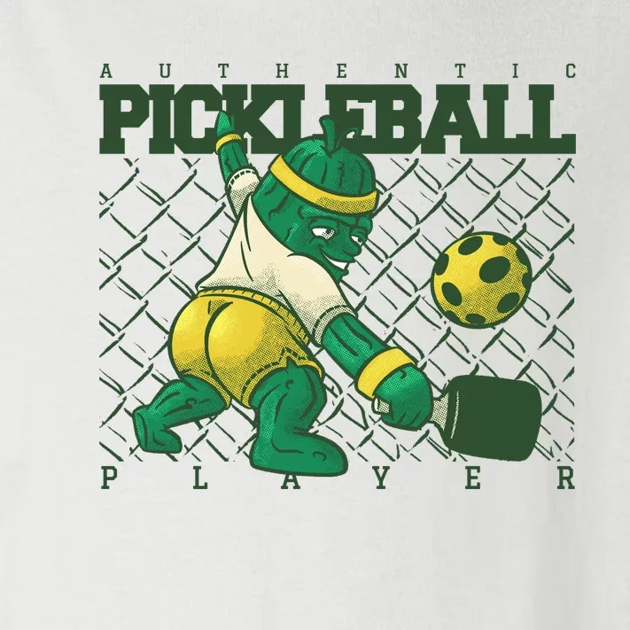 Funny Authentic Pickleball Sport Player Toddler Long Sleeve Shirt