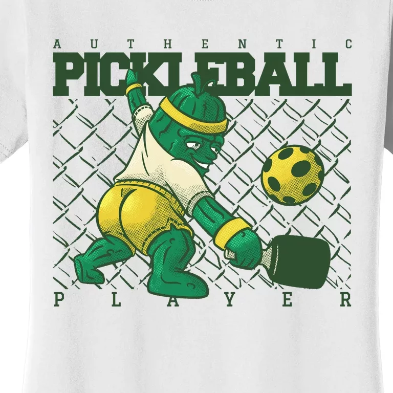 Funny Authentic Pickleball Sport Player Women's T-Shirt