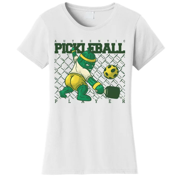 Funny Authentic Pickleball Sport Player Women's T-Shirt