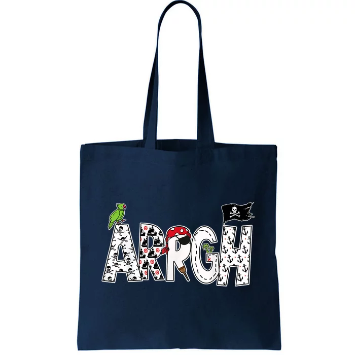 Fun ARRGH Pirate Style Pirate Costume ARGH Pirate Tote Bag