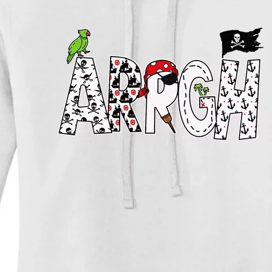 Fun Arrgh Pirate Style Pirate Costume Argh Pirate Women's Pullover Hoodie