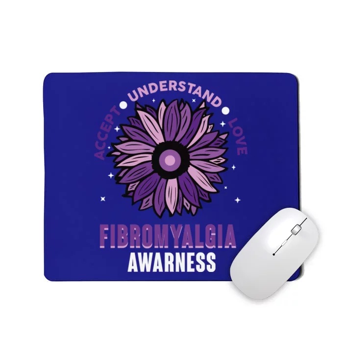 Fibromyalgia Awareness Purple Sunflower Fibro Fighter Gift Mousepad