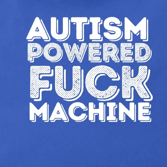 Funny Autism Powered Fuck Machine Autism Quote RizzEm Cool Gift Zip Tote Bag