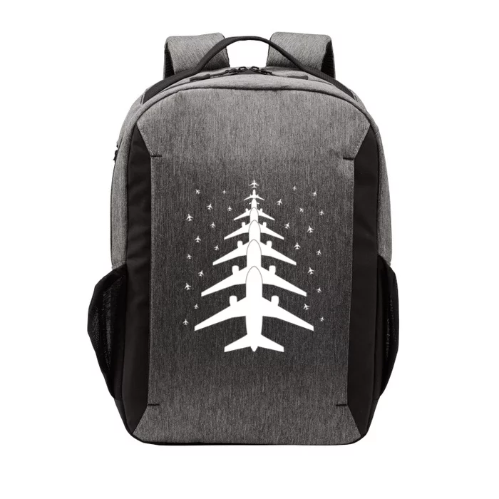 Funny Airplane Pilot Christmas Tree For Flying Aviatior Gift Vector Backpack