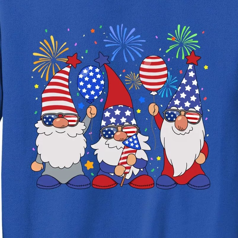 Funny American Patriotic Gnomes Sunglasses Usa 4Th Of July Gift Sweatshirt