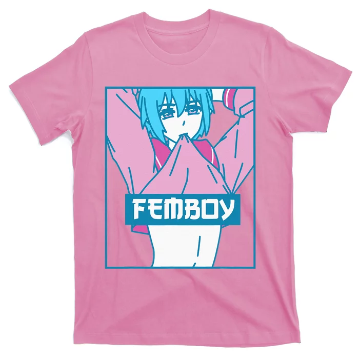 Femboy Aesthetic Pastel Yaoi Anime Boy Crossdressing T-Shirt