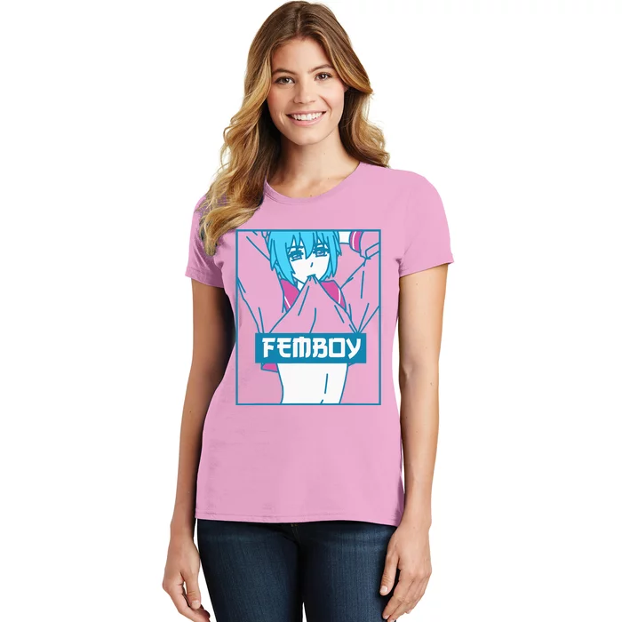 Femboy Aesthetic Pastel Yaoi Anime Boy Crossdressing Women's T-Shirt