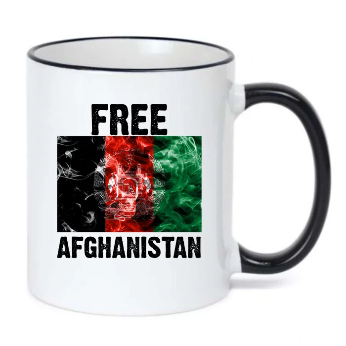 Free Afghanistan Pray For AFG Support Black Color Changing Mug