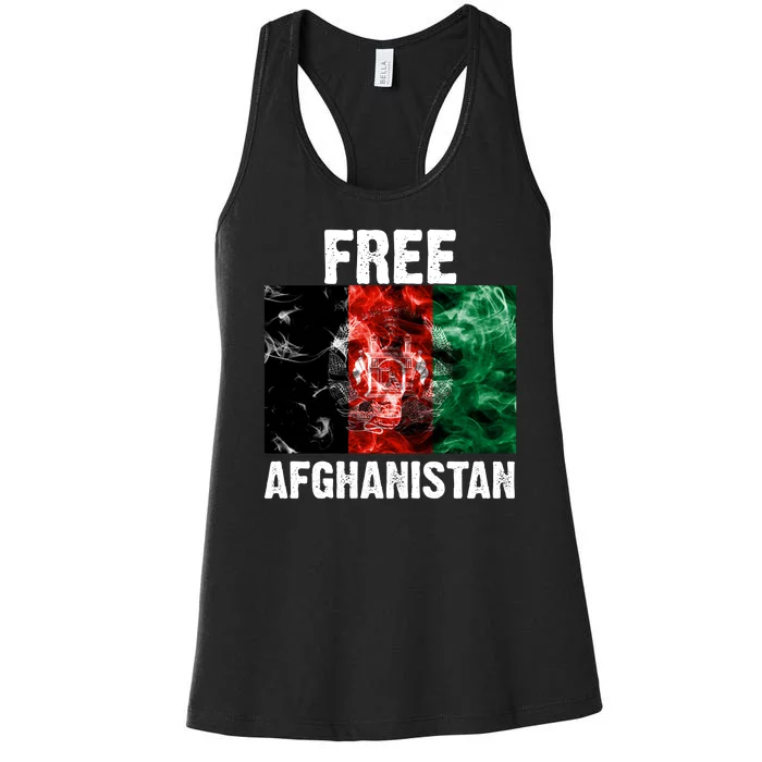 Free Afghanistan Pray For AFG Support Women's Racerback Tank