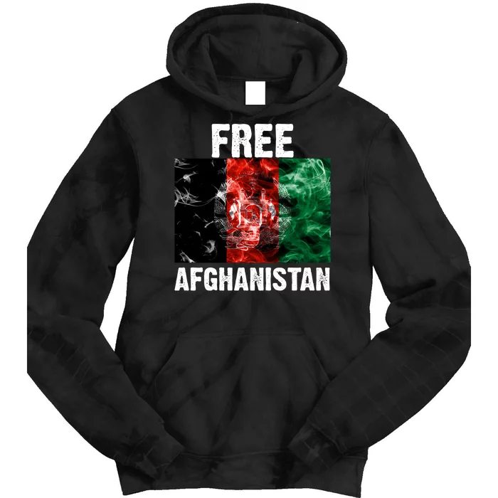 Free Afghanistan Pray For AFG Support Tie Dye Hoodie