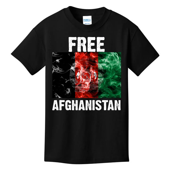 Free Afghanistan Pray For AFG Support Kids T-Shirt