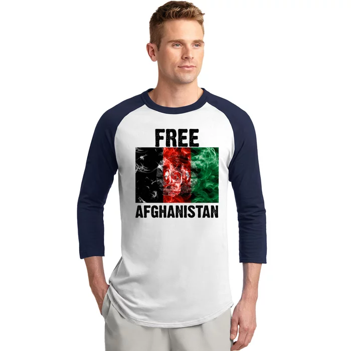 Free Afghanistan Pray For AFG Support Baseball Sleeve Shirt