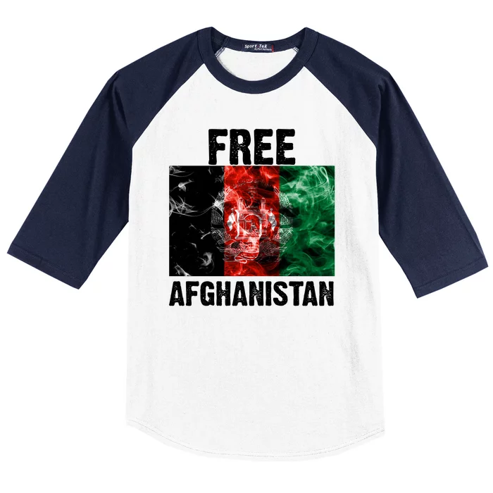 Free Afghanistan Pray For AFG Support Baseball Sleeve Shirt