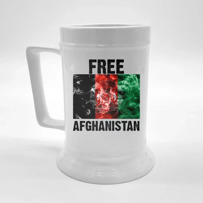 Free Afghanistan Pray For AFG Support Front & Back Beer Stein