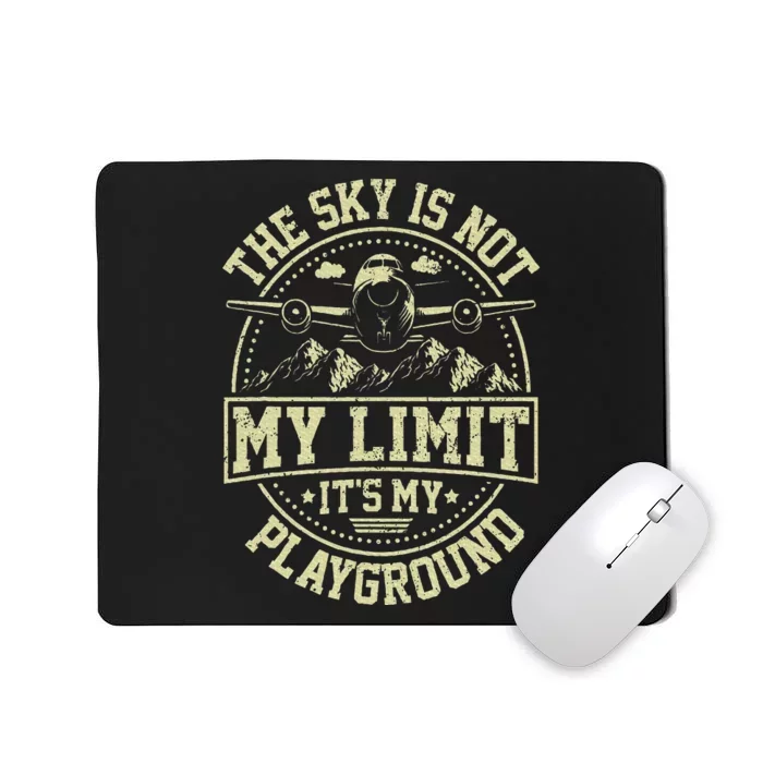 Funny Aviator Pilot Airplane Plane Aviation Gifts Mousepad