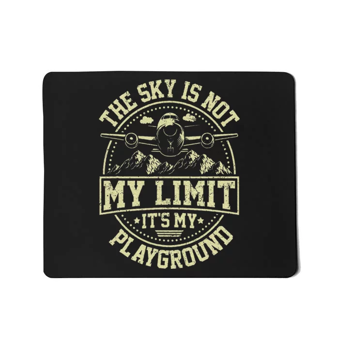 Funny Aviator Pilot Airplane Plane Aviation Gifts Mousepad