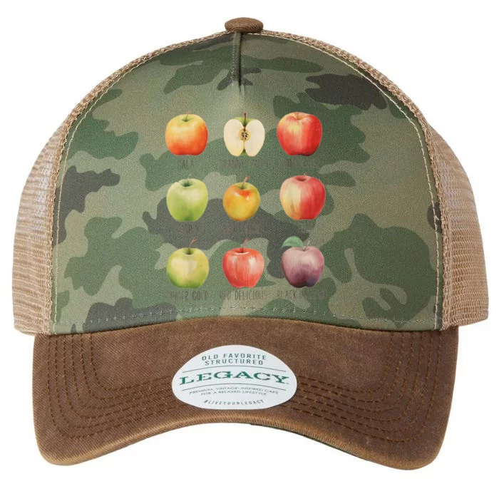 Fall Apple Picking Apple Orchard Boho Farm Fesh Legacy Tie Dye Trucker Hat