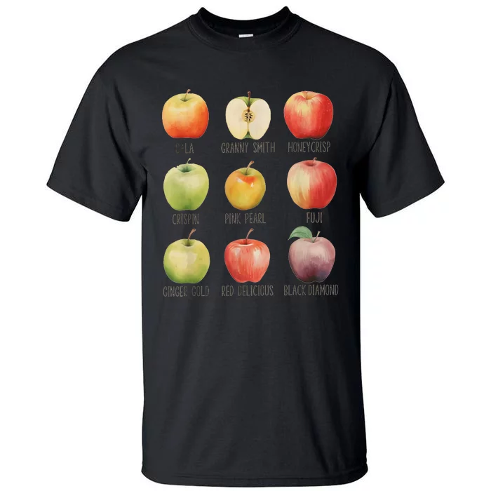 Fall Apple Picking Apple Orchard Boho Farm Fesh Tall T-Shirt