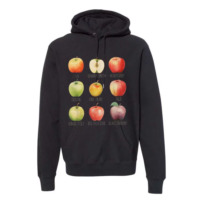 Fall Apple Picking Apple Orchard Boho Farm Fesh Premium Hoodie