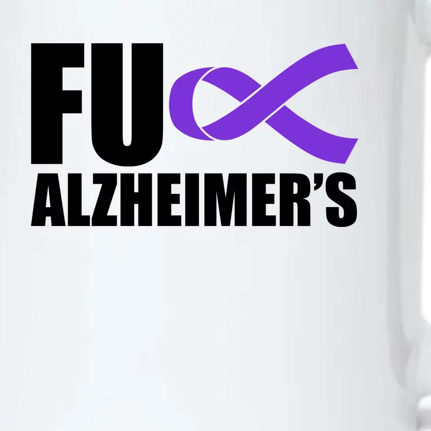 Fuck Alzheimer's Purple Ribbon Black Color Changing Mug