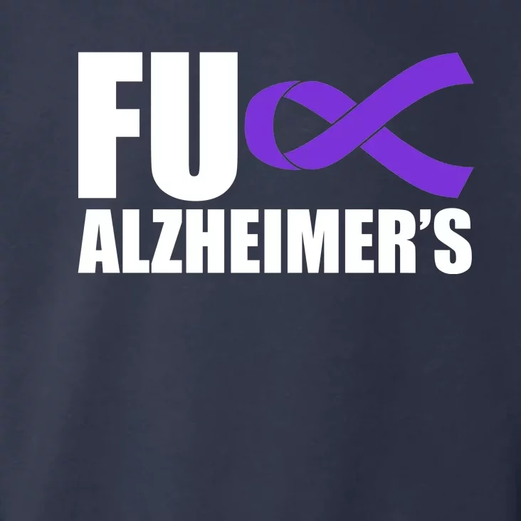 Fuck Alzheimer's Purple Ribbon Toddler Hoodie