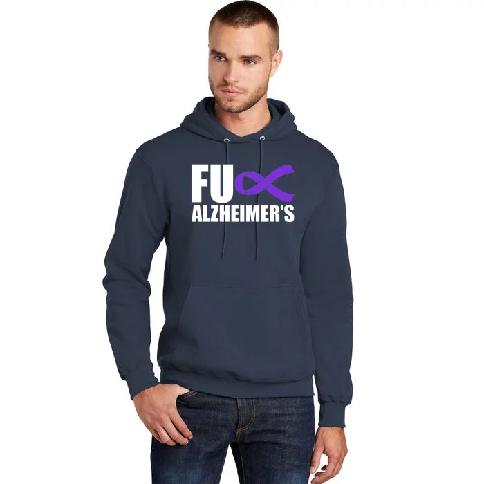 Fuck Alzheimer's Purple Ribbon Tall Hoodie