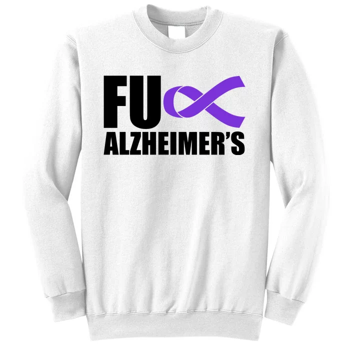 Fuck Alzheimer's Purple Ribbon Sweatshirt