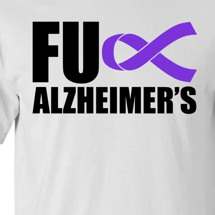 Fuck Alzheimer's Purple Ribbon Tall T-Shirt