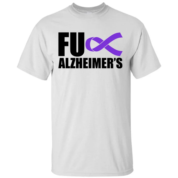 Fuck Alzheimer's Purple Ribbon Tall T-Shirt