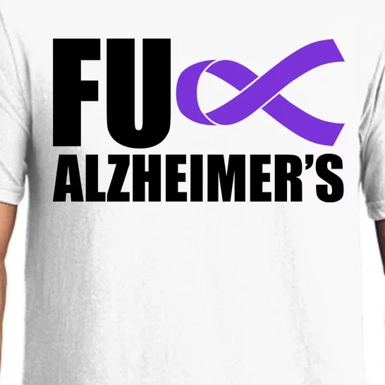 Fuck Alzheimer's Purple Ribbon Pajama Set