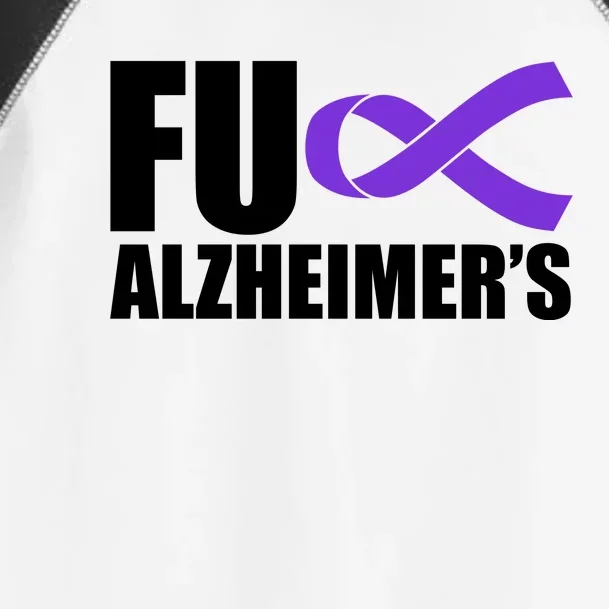 Fuck Alzheimer's Purple Ribbon Toddler Fine Jersey T-Shirt