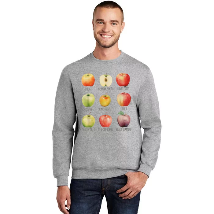 Fall Apple Picking Apple Orchard Boho Farm Fesh Tall Sweatshirt