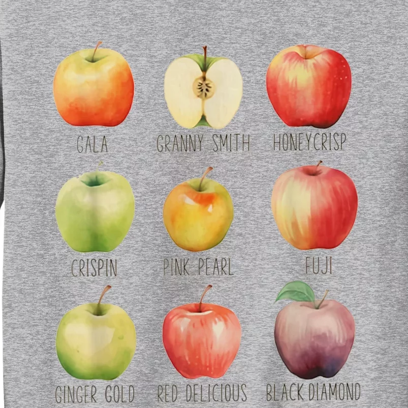 Fall Apple Picking Apple Orchard Boho Farm Fesh Tall Sweatshirt