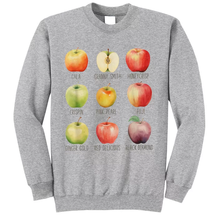 Fall Apple Picking Apple Orchard Boho Farm Fesh Tall Sweatshirt