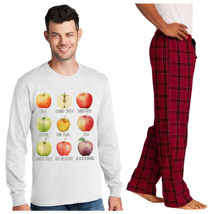 Fall Apple Picking Apple Orchard Boho Farm Fesh Long Sleeve Pajama Set