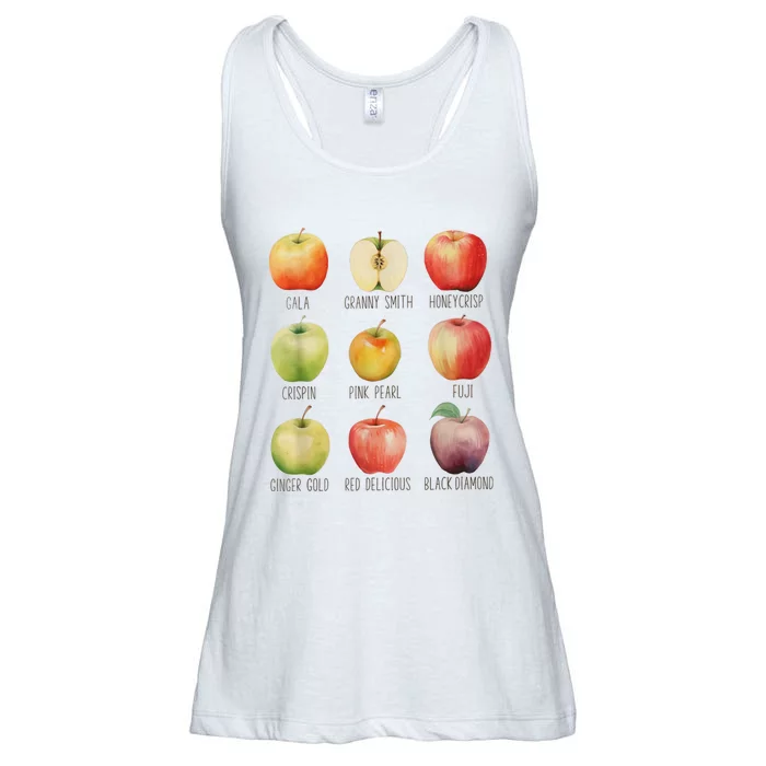 Fall Apple Picking Apple Orchard Boho Farm Fesh Ladies Essential Flowy Tank