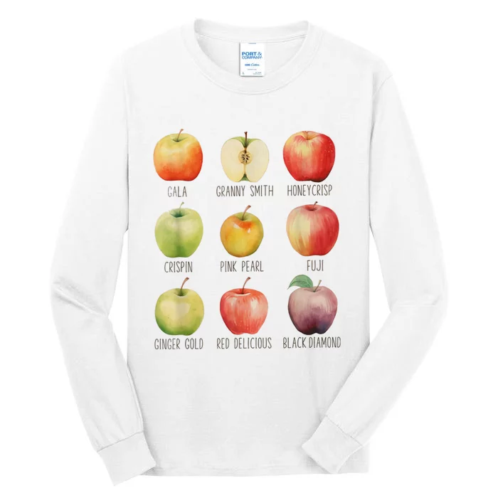 Fall Apple Picking Apple Orchard Boho Farm Fesh Tall Long Sleeve T-Shirt