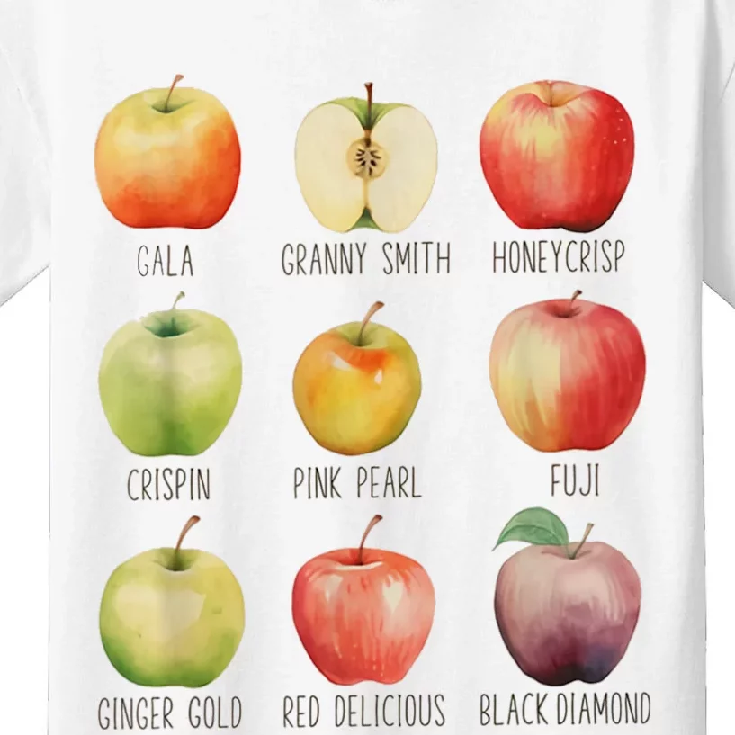 Fall Apple Picking Apple Orchard Boho Farm Fesh Kids T-Shirt