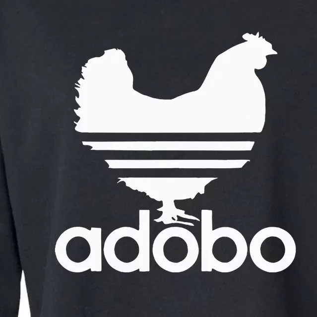 Filipino Adobo Philippines Chicken Farm Girl Women Gift Cropped Pullover Crew