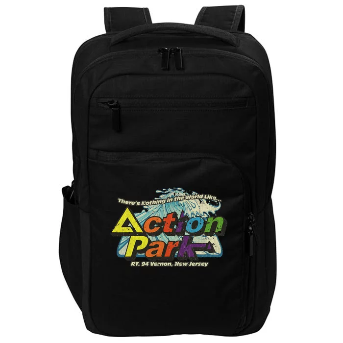 Funny Action Park New Jersey 1978 Vintage Impact Tech Backpack