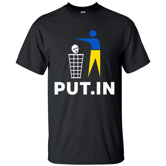 Funny Anti Putin Meme Put.In Support Ukraine Tall T-Shirt