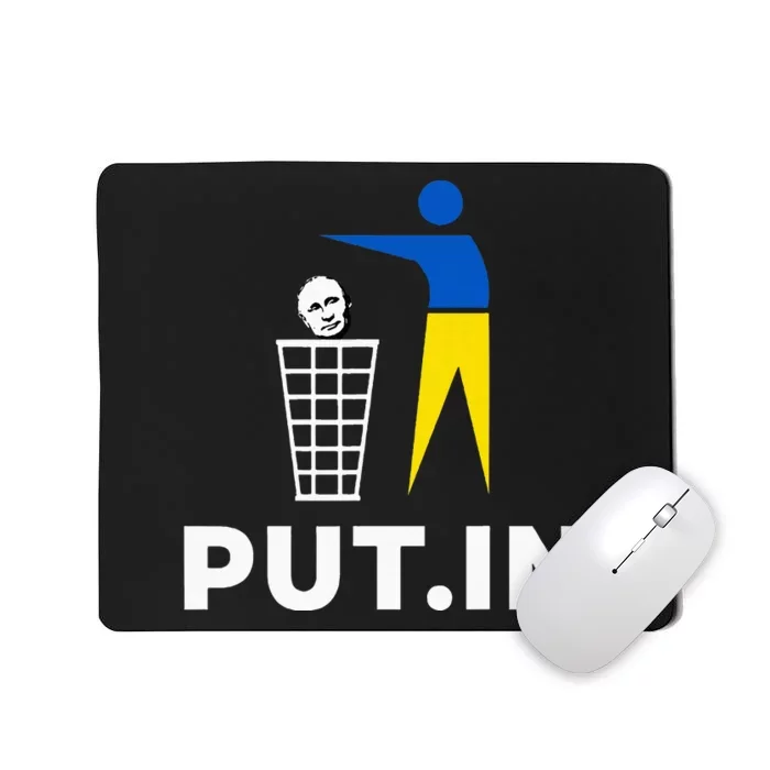 Funny Anti Putin Meme Put.In Support Ukraine Mousepad