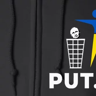 Funny Anti Putin Meme Put.In Support Ukraine Full Zip Hoodie