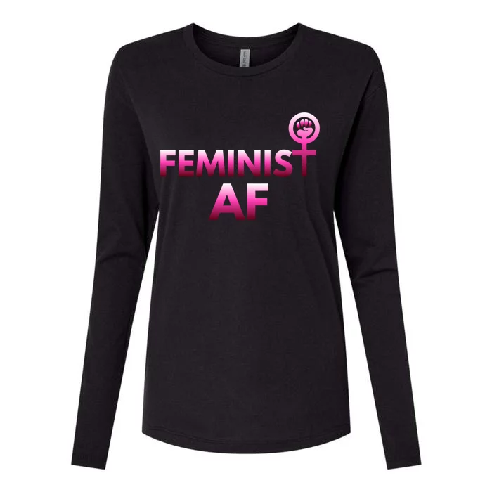 Feminist Af Power Gift Womens Cotton Relaxed Long Sleeve T-Shirt