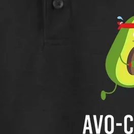 Funny Avocardio Pun Workout Running Avocado Dry Zone Grid Performance Polo