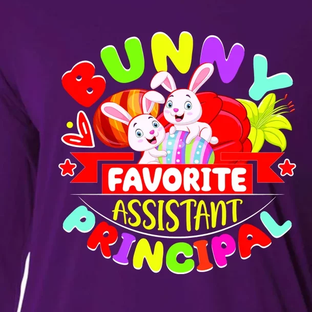 Favorite Assistant Principal Easter Bunny Cooling Performance Long Sleeve Crew