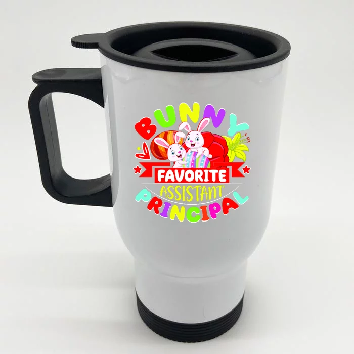 Favorite Assistant Principal Easter Bunny Front & Back Stainless Steel Travel Mug